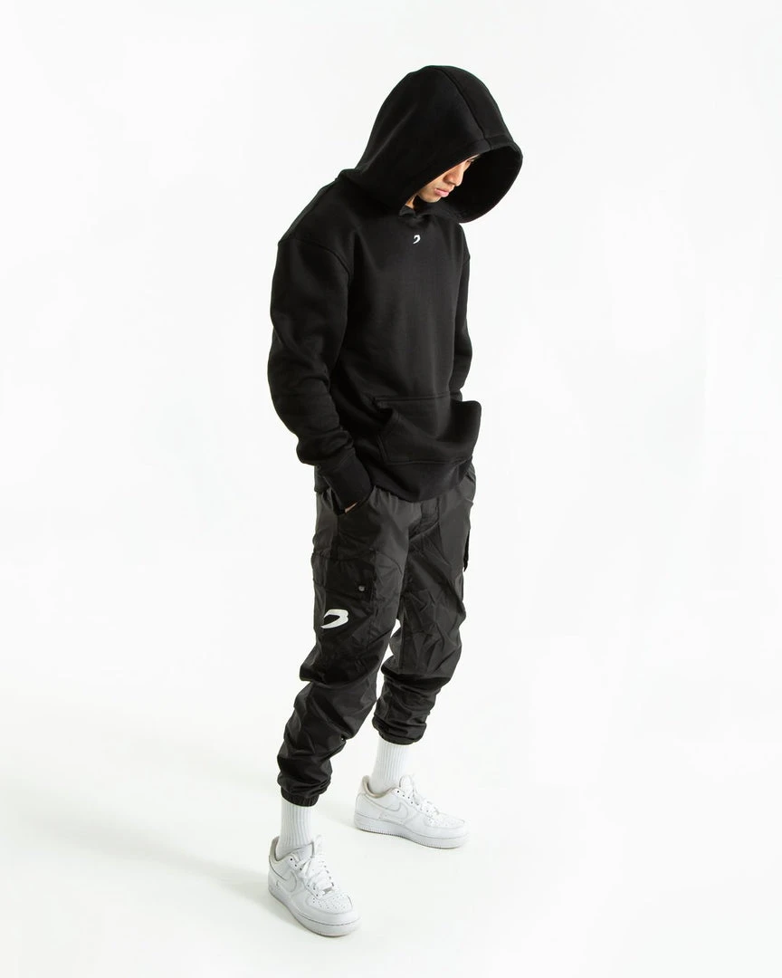BOXRAW Men Strike Logo Hoodie - Black 2 BOXRAW Men Strike Logo Hoodie - Black