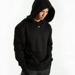 BOXRAW Men Strike Logo Hoodie - Black 12 BOXRAW Men Strike Logo Hoodie - Black