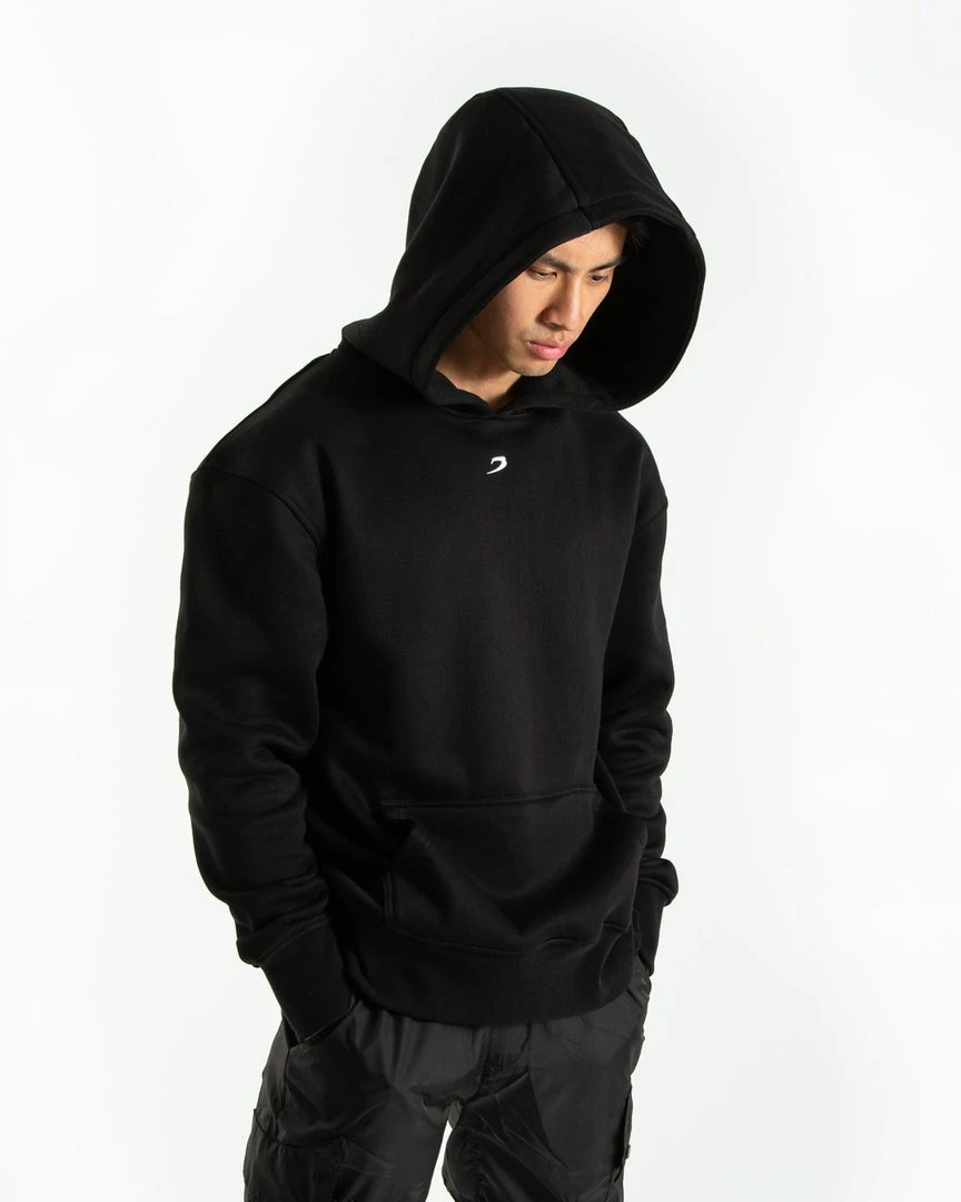 BOXRAW Men Strike Logo Hoodie - Black 4 BOXRAW Men Strike Logo Hoodie - Black