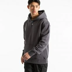BOXRAW Men Clothing Strike Logo Hoodie - Charcoal