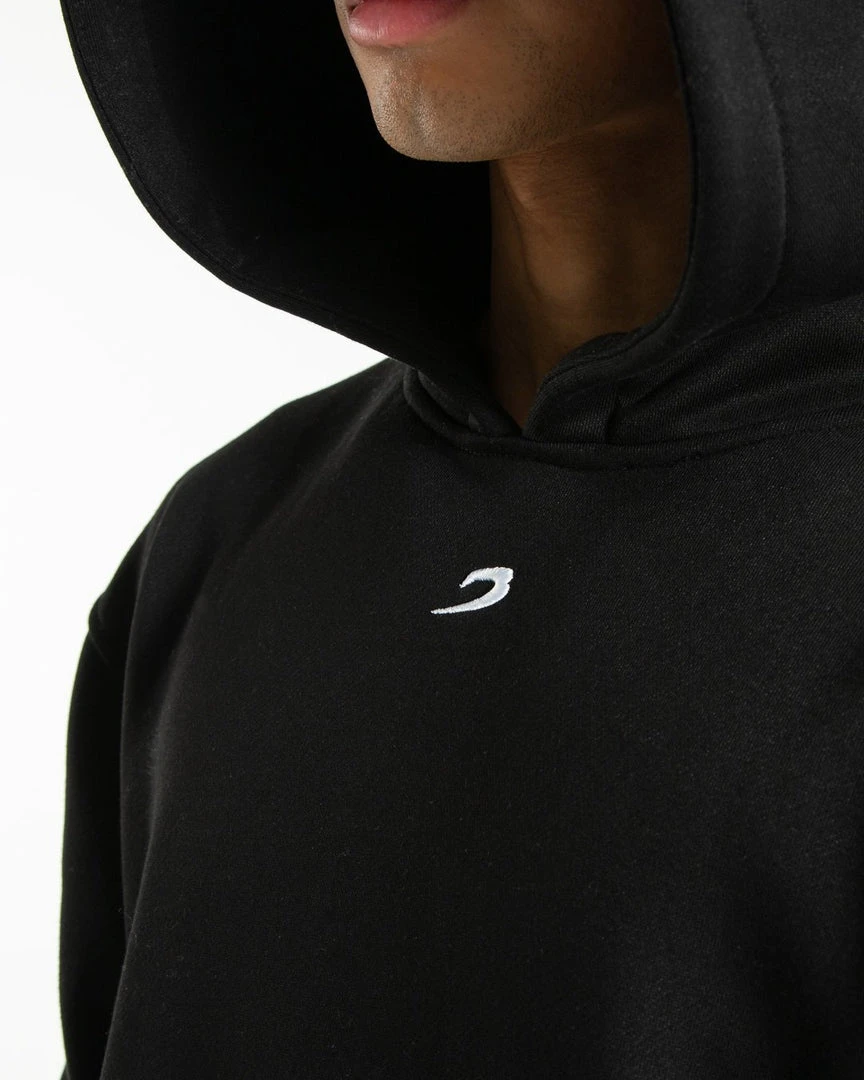 BOXRAW Men Strike Logo Hoodie - Black 6 BOXRAW Men Strike Logo Hoodie - Black