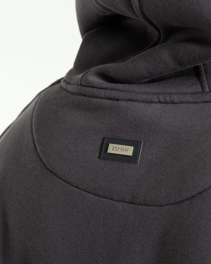 BOXRAW Men Clothing Strike Logo Hoodie - Charcoal 8 BOXRAW Men Clothing Strike Logo Hoodie - Charcoal