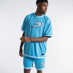 BOXRAW Men 36 By Teddy Atlas T-Shirt - Baby Blue