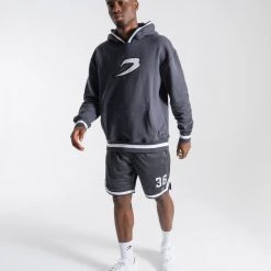 BOXRAW Men 36 By Teddy Atlas Hoodie - Charcoal Clothing