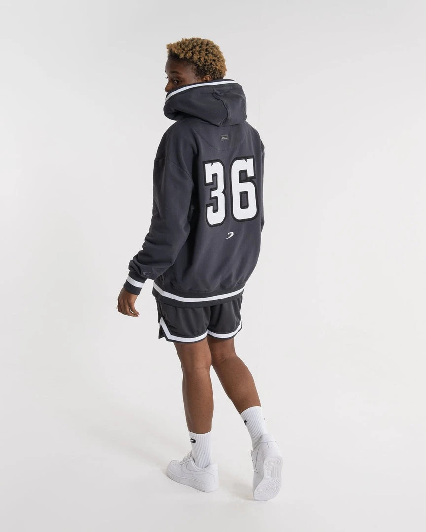 BOXRAW Women Clothing 36 By Teddy Atlas Hoodie - Charcoal 2 BOXRAW Women Clothing 36 By Teddy Atlas Hoodie - Charcoal