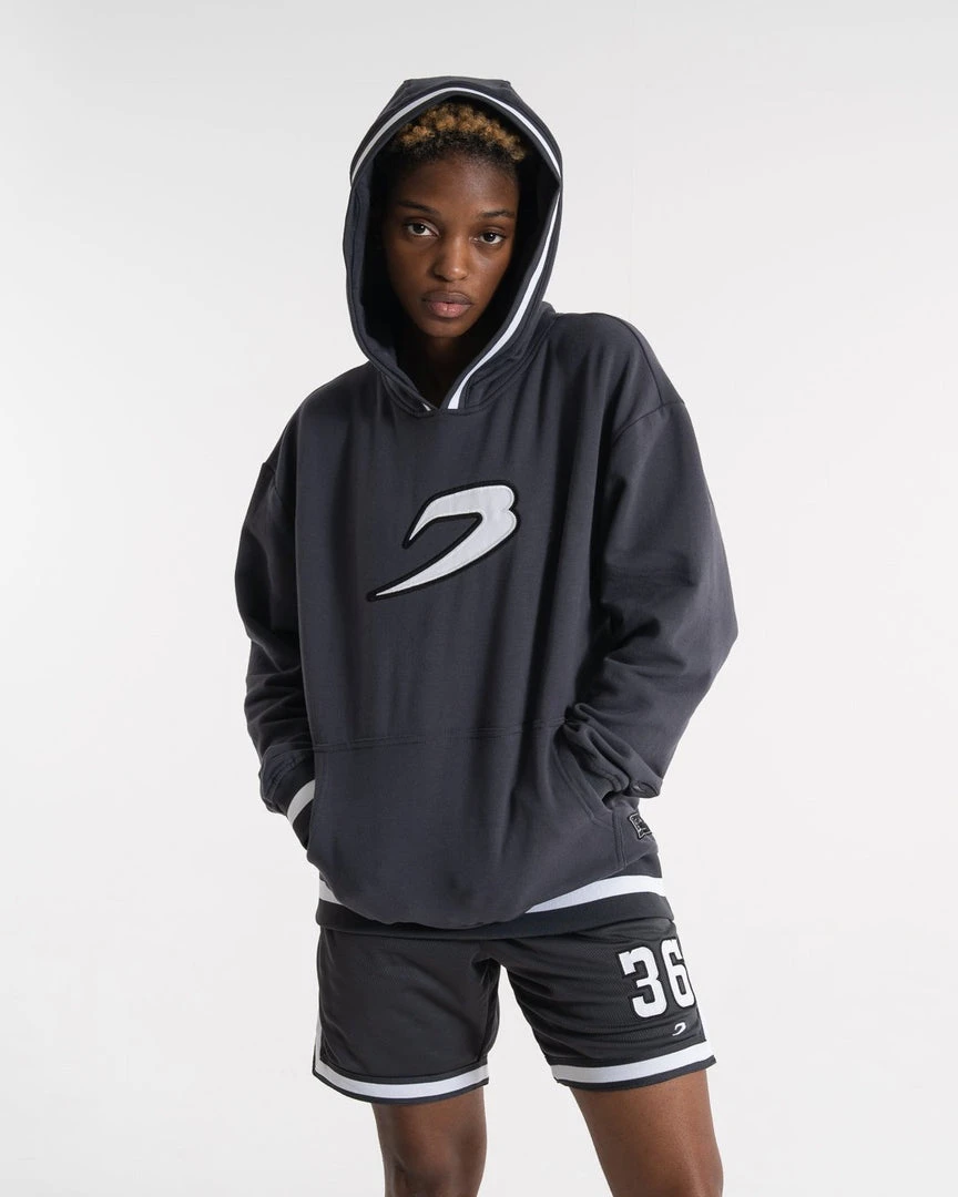 BOXRAW Women Clothing 36 By Teddy Atlas Hoodie - Charcoal 4 BOXRAW Women Clothing 36 By Teddy Atlas Hoodie - Charcoal