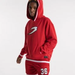 BOXRAW Women 36 By Teddy Atlas Hoodie - Red Clothing 14 BOXRAW Women 36 By Teddy Atlas Hoodie - Red Clothing