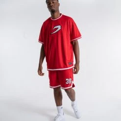 BOXRAW Men 36 By Teddy Atlas Shorts - Red Clothing