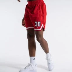 BOXRAW Men 36 By Teddy Atlas Shorts - Red Clothing