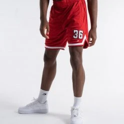 BOXRAW Men 36 By Teddy Atlas Shorts - Red Clothing