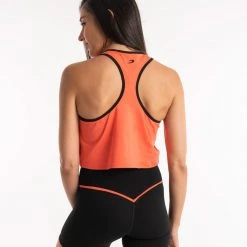 BOXRAW Women Valerie Cropped Tank - Coral