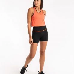 BOXRAW Women Valerie Cropped Tank - Coral