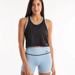 BOXRAW Women Valerie Cropped Tank - Baby Blue Clothing