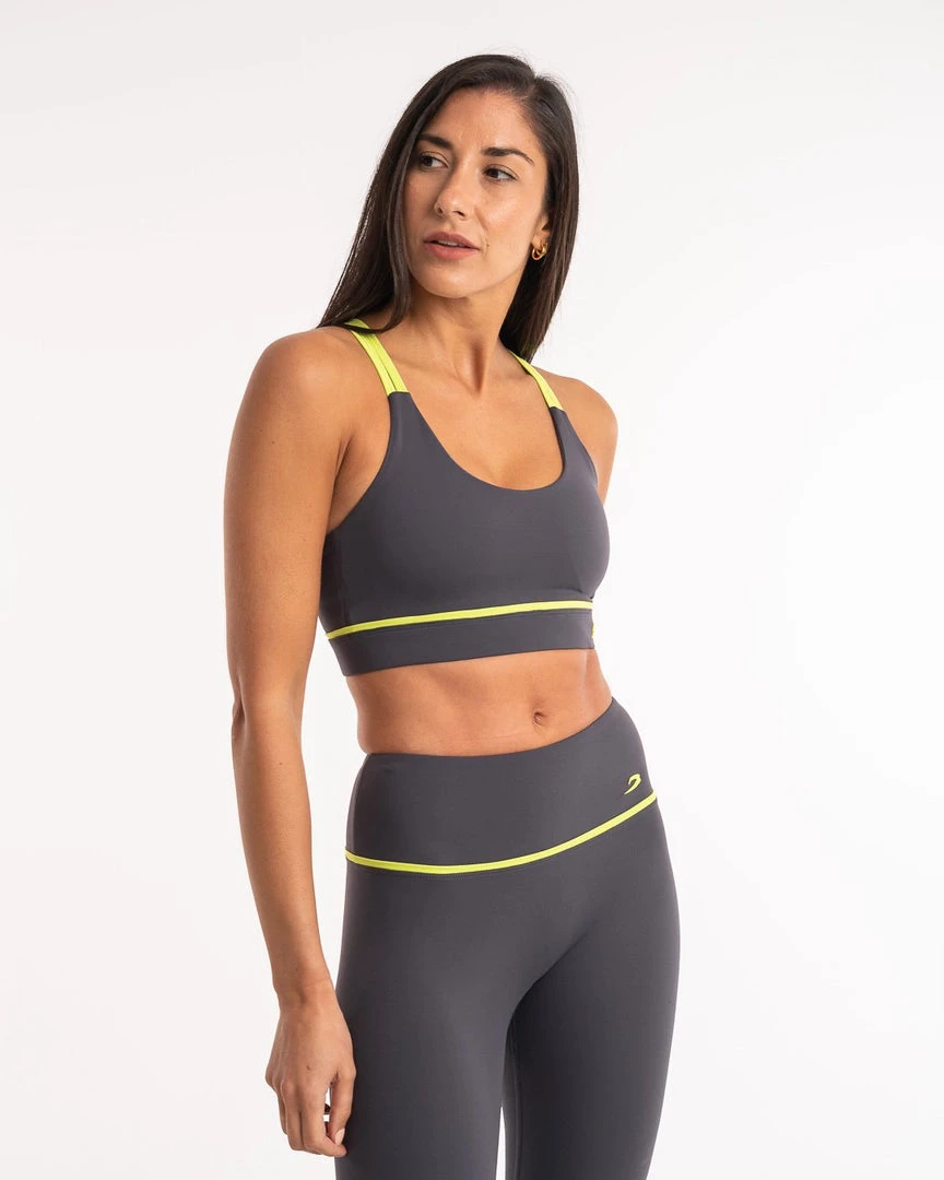 BOXRAW Women Valerie Sports Bra - Charcoal 3 BOXRAW Women Valerie Sports Bra - Charcoal