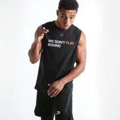 BOXRAW Men We Don't Play Boxing Muscle Tank - Black