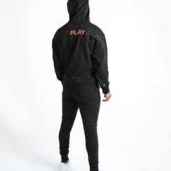 BOXRAW Men Boxing Essentials We Don't Play Boxing Unisex Hoodie - Black