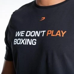 BOXRAW Men Clothing We Don't Play Boxing T-Shirt - Black 11 BOXRAW Men Clothing We Don't Play Boxing T-Shirt - Black