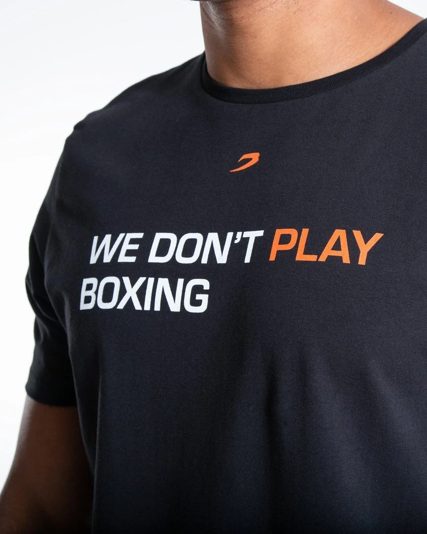 BOXRAW Men Clothing We Don't Play Boxing T-Shirt - Black 6 BOXRAW Men Clothing We Don't Play Boxing T-Shirt - Black