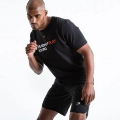 BOXRAW Men Clothing We Don't Play Boxing T-Shirt - Black 8 BOXRAW Men Clothing We Don't Play Boxing T-Shirt - Black