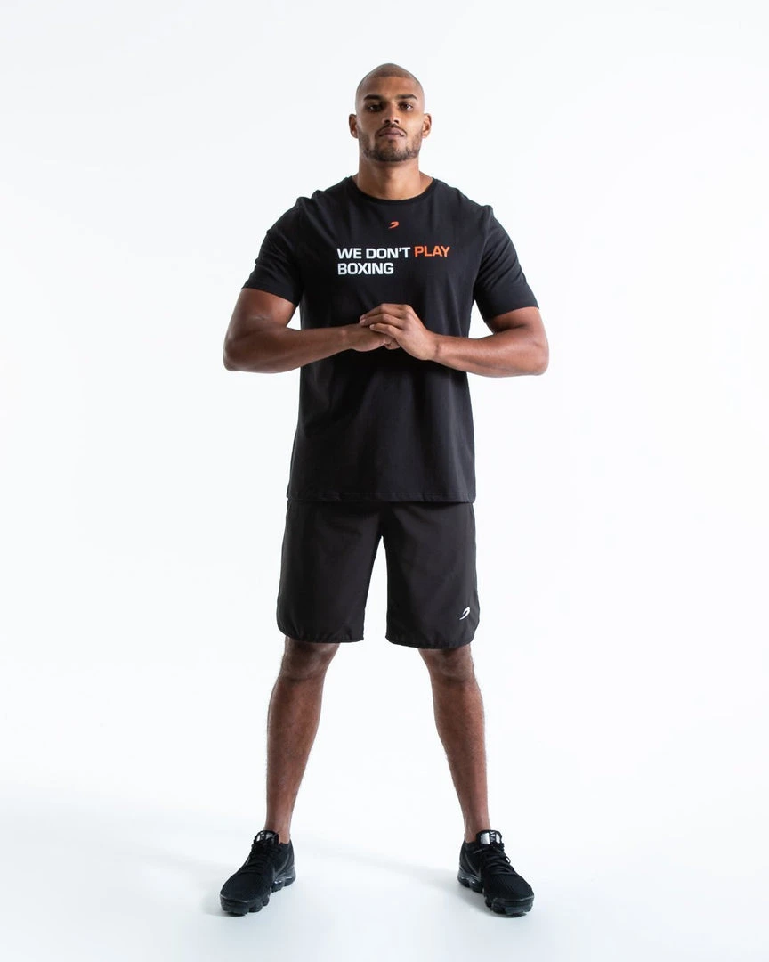 BOXRAW Men Clothing We Don't Play Boxing T-Shirt - Black 2 BOXRAW Men Clothing We Don't Play Boxing T-Shirt - Black