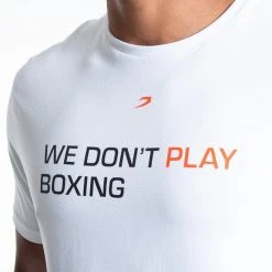 BOXRAW Men Clothing We Don't Play Boxing T-Shirt - White