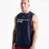 BOXRAW Men We Don't Play Boxing Muscle Tank - Navy Clothing