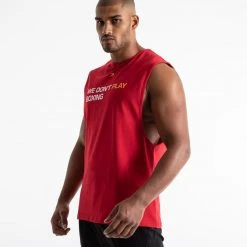 BOXRAW Men Clothing We Don't Play Boxing Muscle Tank - Red 8 BOXRAW Men Clothing We Don't Play Boxing Muscle Tank - Red