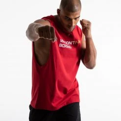 BOXRAW Men Clothing We Don't Play Boxing Muscle Tank - Red 9 BOXRAW Men Clothing We Don't Play Boxing Muscle Tank - Red