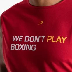 BOXRAW Men Clothing We Don't Play Boxing Muscle Tank - Red 11 BOXRAW Men Clothing We Don't Play Boxing Muscle Tank - Red