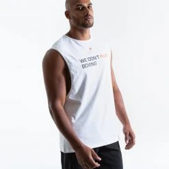 BOXRAW Men We Don't Play Boxing Muscle Tank - White