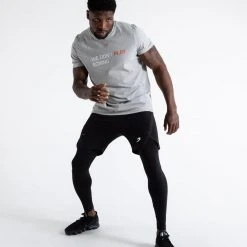 BOXRAW Men Clothing We Don't Play Boxing T-Shirt - Grey