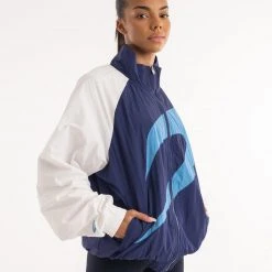 BOXRAW Women Best Sellers Walker Track Jacket - White/Navy 12 BOXRAW Women Best Sellers Walker Track Jacket - White/Navy