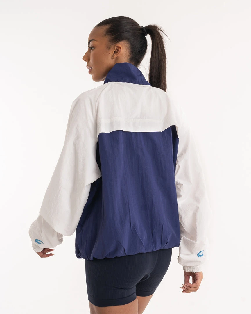 BOXRAW Women Best Sellers Walker Track Jacket - White/Navy 5 BOXRAW Women Best Sellers Walker Track Jacket - White/Navy