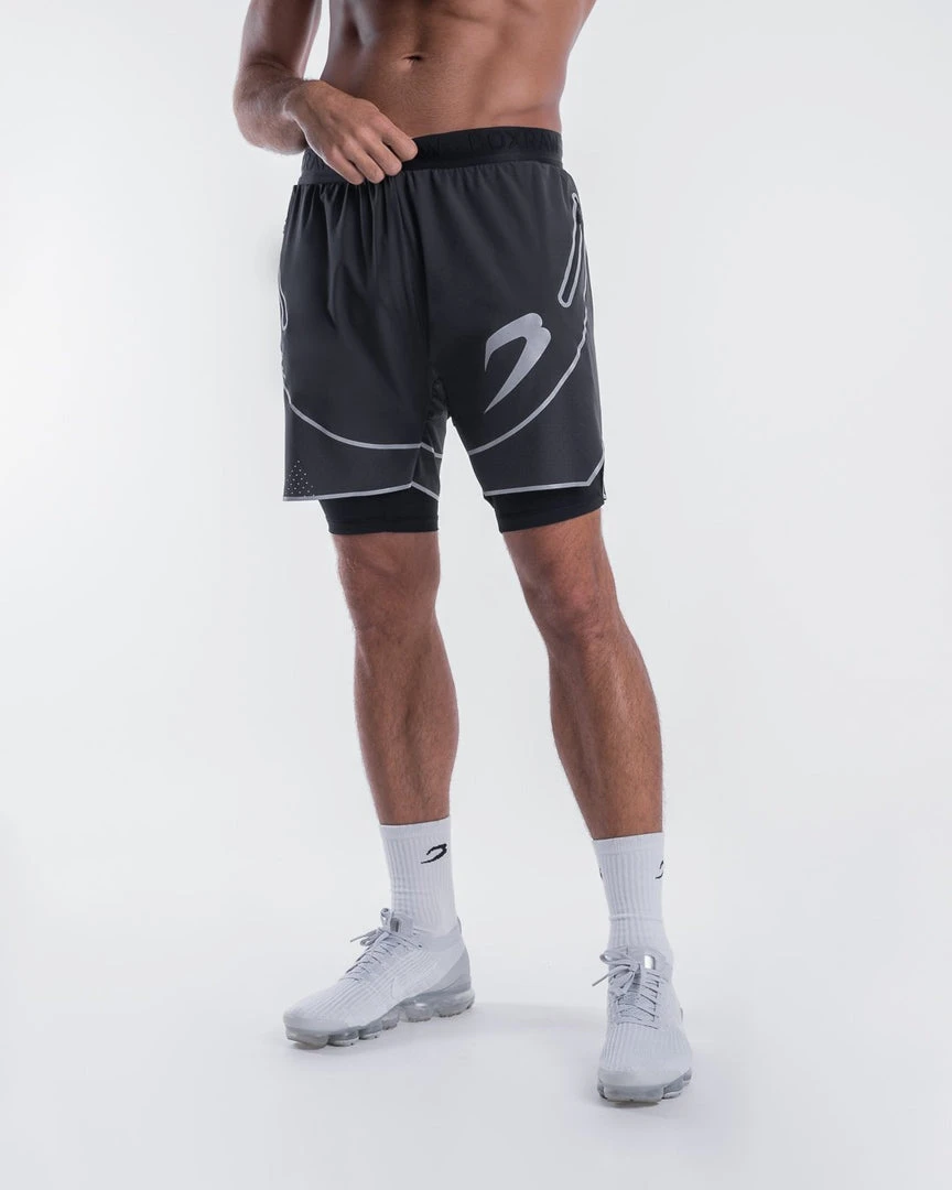 BOXRAW Men Wilde Shorts - Charcoal Clothing 3 BOXRAW Men Wilde Shorts - Charcoal Clothing