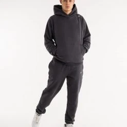 BOXRAW Men Winstone Hoodie - Charcoal 19 BOXRAW Men Winstone Hoodie - Charcoal
