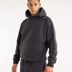 BOXRAW Men Winstone Hoodie - Charcoal