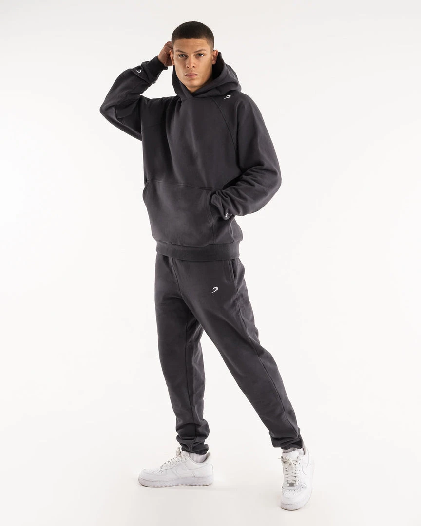 BOXRAW Men Winstone Hoodie - Charcoal 2 BOXRAW Men Winstone Hoodie - Charcoal