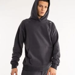 BOXRAW Men Winstone Hoodie - Charcoal 13 BOXRAW Men Winstone Hoodie - Charcoal