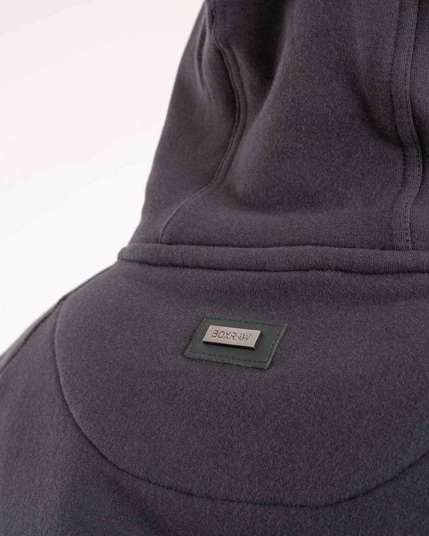 BOXRAW Men Winstone Hoodie - Charcoal 8 BOXRAW Men Winstone Hoodie - Charcoal