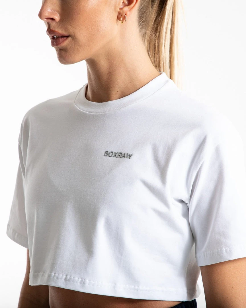 BOXRAW Women Clothing Cropped BOXRAW T-Shirt - White 5 BOXRAW Women Clothing Cropped BOXRAW T-Shirt - White