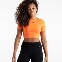 BOXRAW Women Crop Top - Orange