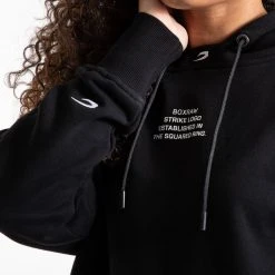 BOXRAW Women Established Unisex Hoodie - Black 10 BOXRAW Women Established Unisex Hoodie - Black