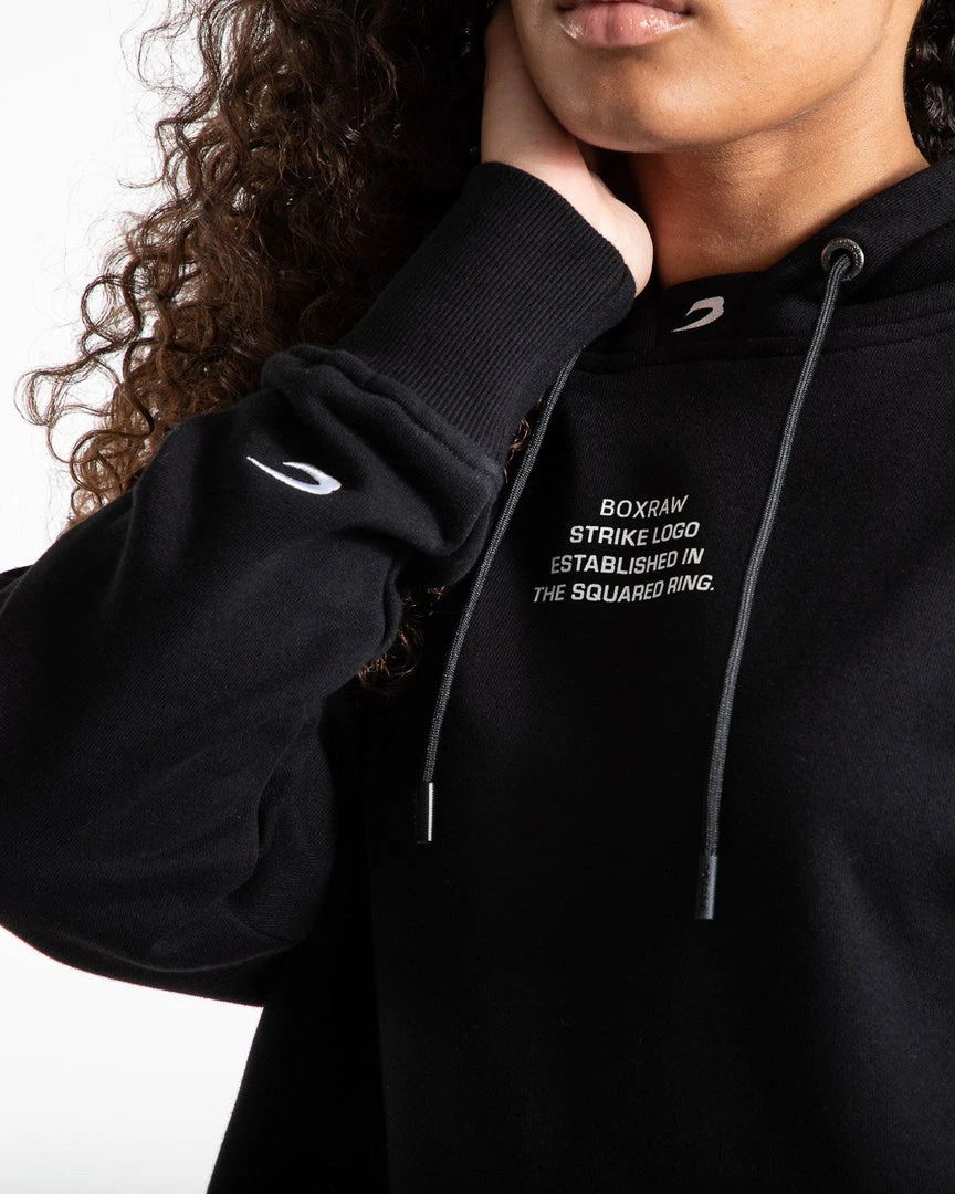 BOXRAW Women Established Unisex Hoodie - Black 5 BOXRAW Women Established Unisex Hoodie - Black