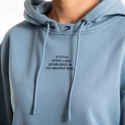 BOXRAW Women Established Unisex Hoodie - Blue 10 BOXRAW Women Established Unisex Hoodie - Blue