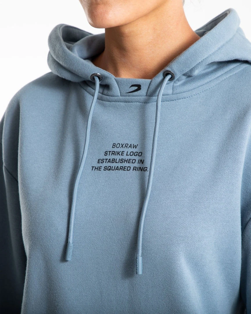 BOXRAW Women Established Unisex Hoodie - Blue 5 BOXRAW Women Established Unisex Hoodie - Blue