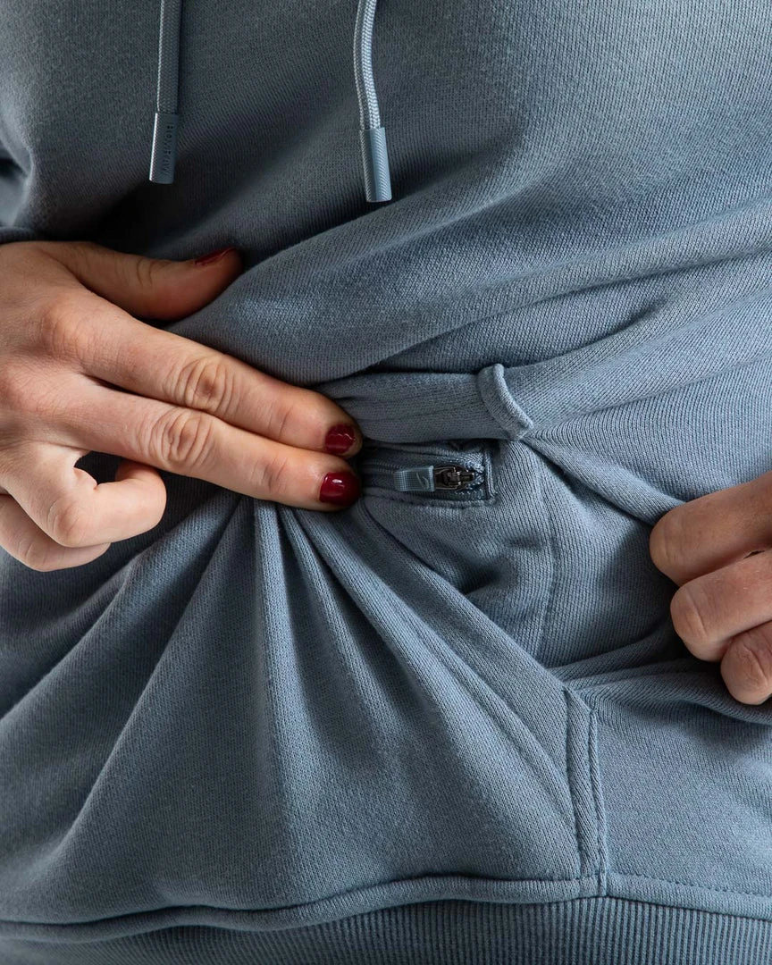 BOXRAW Women Established Unisex Hoodie - Blue 6 BOXRAW Women Established Unisex Hoodie - Blue