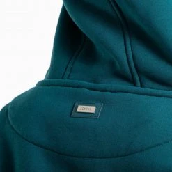 BOXRAW Women Johnson Cropped Hoodie - Teal Clothing