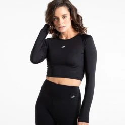 BOXRAW Women Boxing Essentials Crop Top Long Sleeve - Black