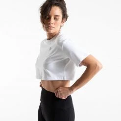 BOXRAW Women Cropped Strike T-Shirt - White 7 BOXRAW Women Cropped Strike T-Shirt - White