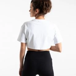 BOXRAW Women Cropped Strike T-Shirt - White 8 BOXRAW Women Cropped Strike T-Shirt - White
